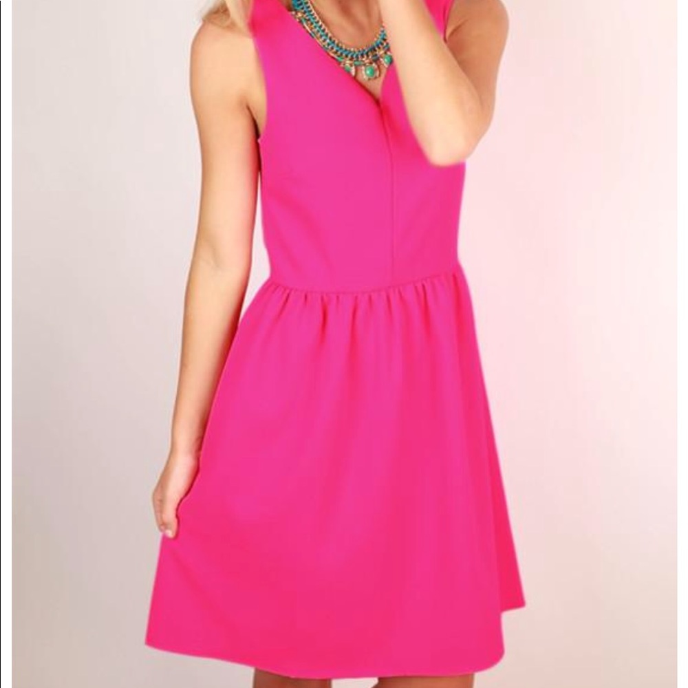 Everly hot pink dress